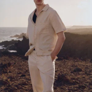 Men’s Linen Blend Co-Ord Set