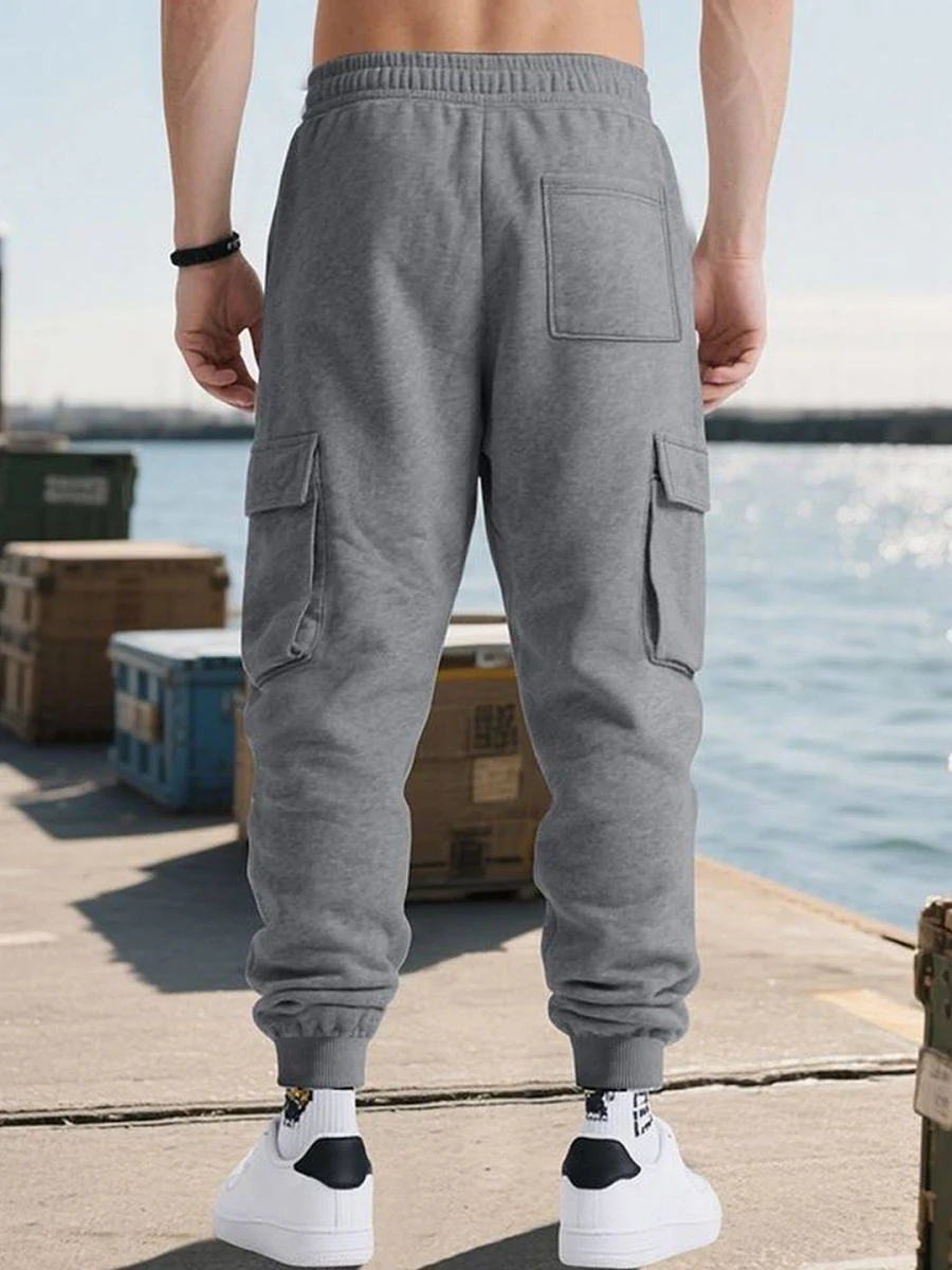 Cotton Cargo Joggers - Image 2